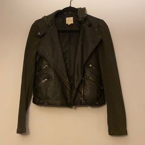 Urban outfitters vegan leather jacket